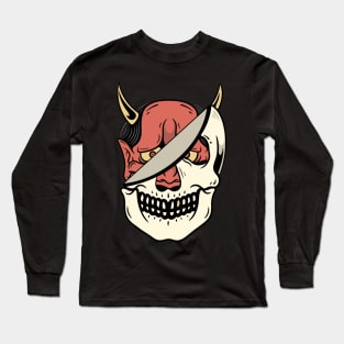 Devil and Skull Long Sleeve T-Shirt